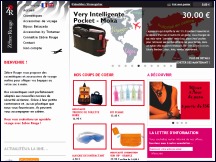 Aperçu du site Zèbre Rouge - kits cosmétiques pour le voyage en avion