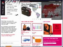 Aper�u du site Z�bre Rouge - kits cosm�tiques pour le voyage en avion