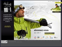 Aperu du site Holiski - accs sans attente aux pistes skiables dans les Alpes
