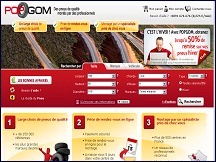 Aperu du site PopGom - vente de pneus avec prise de RDV pour le montage