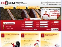 Aper�u du site PopGom - vente de pneus avec prise de RDV pour le montage