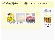Aperu du site L'Artisan Parfumeur - parfums, parfums pour la maison, objets parfums