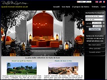 Aperu du site Riads de Luxe - locations d'htels et riads de luxe au Maroc