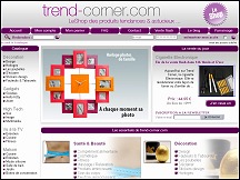 Aperçu du site Trend Corner - boutique de cadeaux tendance et insolites