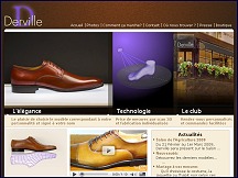 Aperu du site Chaussures Derville - chaussures sur mesure  partir du scan de pieds en 3D