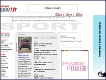 Aperu du site Sport sur le portail de tous les sports Sport.fr
