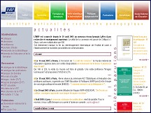 Aperçu du site INRP - Institut National de Recherche Pédagogique