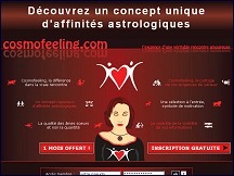 Aper�u du site Cosmofeeling - rencontres de personnes avec affinit�s astrologiques