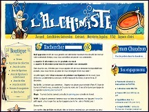 Aperu du site Alchimiste Games - magasin de jeux en ligne