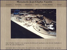 Aperu du site Menuiserie Vautrin - boiseries et parquets