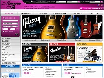 Aperu du site Le Marchand de Sons - vente des instruments de musique et accessoires