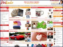 Aperçu du site Amikado - magasin de cadeaux en ligne