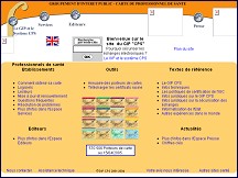 Aperçu du site GIP Carte de Professionnels de Santé