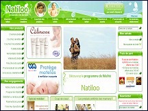 Aperu du site Natiloo pour bb - puriculture, produits bio pour bb et maman