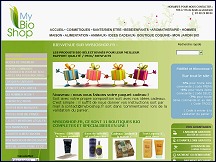 Aperçu du site MyBioShop - boutique en ligne de produits bio pour tous