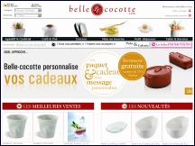 Aper�u du site Belle Cocotte - articles de cuisine et arts de la table