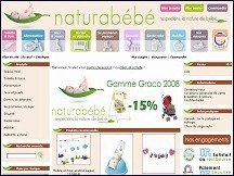 Aperu du site Naturabb - magasin en ligne de produits naturels et cologiques pour bb