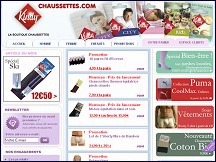 Aper�u du site Chaussettes.com - boutique de chaussettes