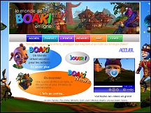 Aper�u du site Boaki - jeux en ligne adapt�s aux enfants