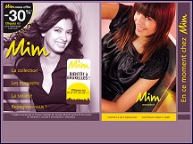 Aper�u du site MIM - cha�ne de magasins MIM, collection de pr�t-�-porter f�minin