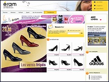 Aper�u du site Eram - cha�ne de magasins de chaussures
