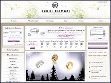 Aperu du site Subtil Diamant - vente de diamants et bijoux avec diamants