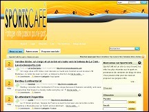Aper�u du site Sport Caf� - blog participatif avec derni�res informations sportives