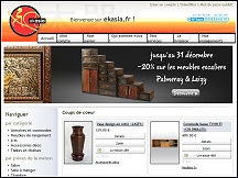 Aper�u du site EkAsia.fr - meubles exotiques et design