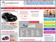 Aperu du site Autofreedom - mandataire automobile multimarques, autos neuves & occasion