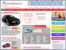 Aper�u du site Autofreedom - mandataire automobile multimarques, autos neuves & occasion