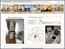 Aperu du site Short Time Rental - location meuble de courte dure  Paris