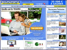 Aperu du site Boursorama - achetez vos actions en ligne, services bancaires