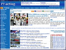 Aper�u du site Formule 1 sur F1-Action
