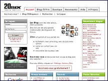 Aper�u du site 20six - Cr�er son propre Weblog