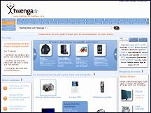 Aperçu du site Twenga - comparateur de prix et guide d'achat