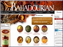 Aperçu du site Bahadourian - épicerie orientale en ligne, épices, condiments et spécialités orientales
