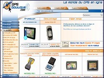Aperu du site GPS Boutique - vente systmes de navigation et cartographie