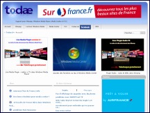 Aperu du site Todae - lecteur gratuit Winamp, musique CD & webradios en franais