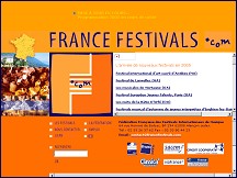 Aperçu du site France Festivals