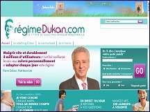Aperçu du site Régime Dukan - programme minceur personnalisé du Dr Pierre Dukan