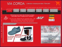 Aperu du site Via Corda pour Marc Thiercelin - collection de chaussures bateau