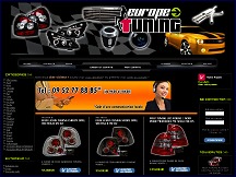Aperu du site Europe Tuning - vente d'acessoires de tuning automobile