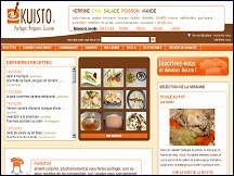 Aperu du site Kuisto - site communautaire de partage de recettes de cuisine
