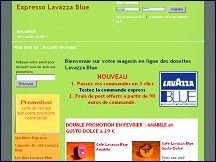 Aperçu du site Dosettes-Expresso.fr - dosettes de café et thé Lavazza Blue
