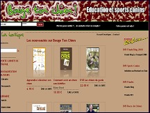 Aperu du site Bouge Ton Chien - librairie spcialise ducation et comptitions canines