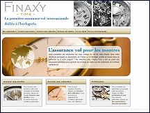 Aperu du site Finaxy Time - assurance internationale pour les montres de valeur