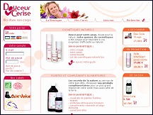 Aperçu du site Douceur Cerise - boutique de cosmétiques naturels et compléments alimentaires