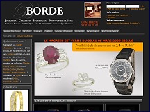 Aperu du site Borde Joaillier - vente de montres haut de gamme d'occasion