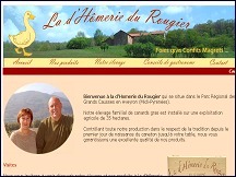 Aperu du site Homerie du Rougier - vente en ligne de foie gras et spcialits de canard