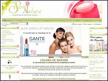 Aper�u du site Sens Nature - cosm�tiques naturels, compl�ments alimentaires